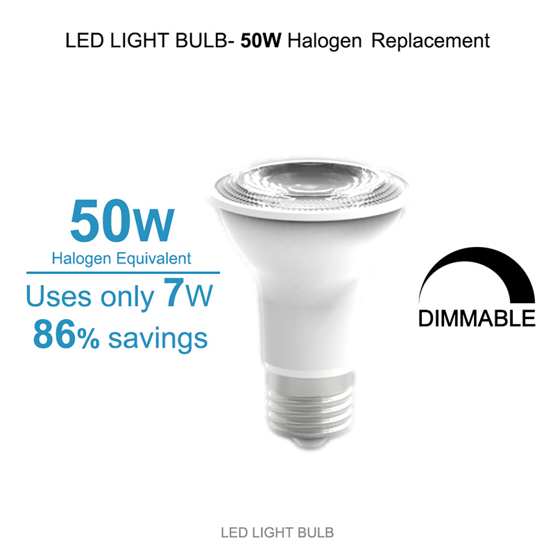 120V PAR20 E26 LED Light Bulb 7 Watts 6-Pack 120V PAR20 E26 LED Light Bulb 7 Watts 6-Pack